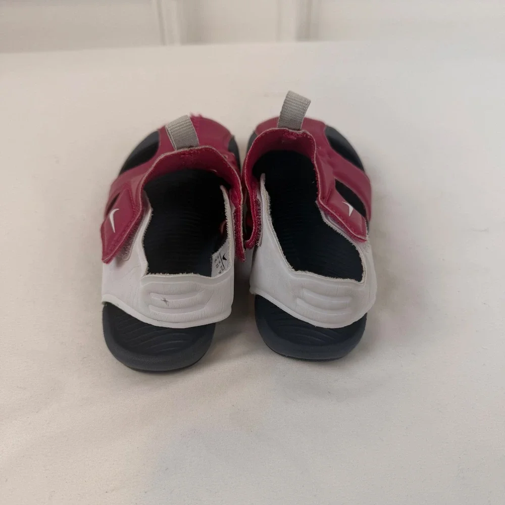 Nike Sunray Protect 2 TD Toddler Sandals Berry White 943827-604 Size 9C